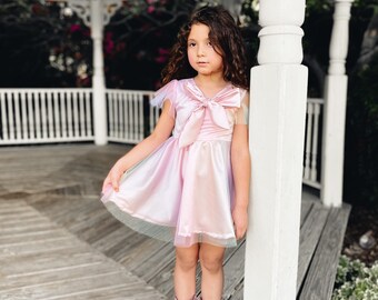 Girl’s “birthday girl” Rainbow tulle dress