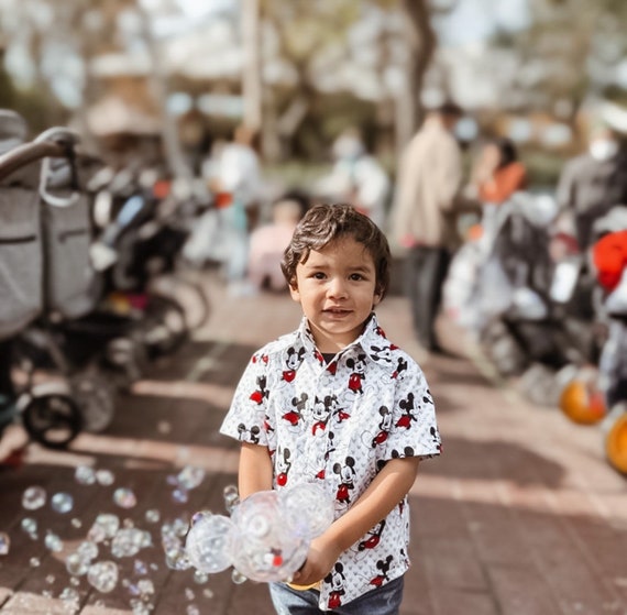 mickey mouse button up shirt toddler