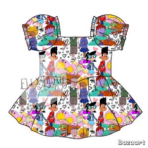 90s cartoon dress 90s Cartoon Dress