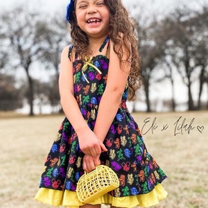 Girl’s rainbow friends dress