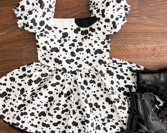 Girl’s  Dalmatian costume dress