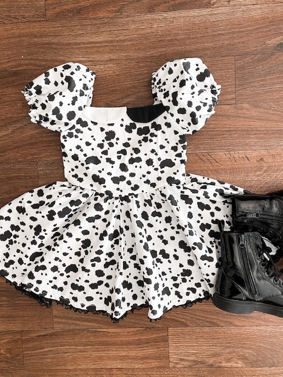 Girl s Dalmatian costume dress