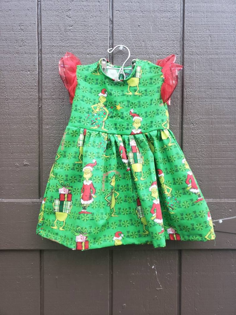 Girl/'s The Grinch Dress