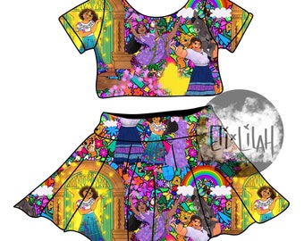 Girl’s encanto crop top & skirt set