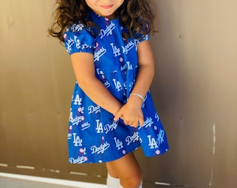 Girl’s dodgers baseball  dress