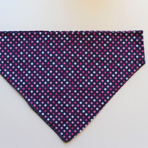 Dog Bandanas, Blue Polka Dots Bandanas, Cat Bandanas, Over the Collar Bandanas, Dog Scarfs, Cat Scarfs ,Pet Scarfs, Cute Bandanas, Pet Gifts