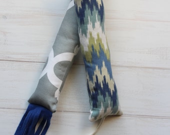 Organic Catnip Cat Toys, Gray White Catnip Toy, Blue Catnip Kicker, Organic Catnip, Kitty Kickers, Cat Gifts, Unique Cat Toys, Pet Gifts
