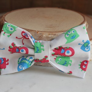 Dog Bow Tie, Green Red Dog Bow Tie, Little Monster Dog Bow Tie, Animal Print Bow Tie, Cat Bow Tie, Pet Accessories, Pet Gifts, Pet Bow Ties image 3