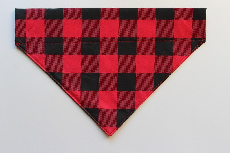 Dog Scarfs Cat Scarfs Red Plaid Bandanas Cute Bandanas Over the Collar Bandanas Pet Gifts Dog Bandanas Collar Bandanas Cat Bandanas