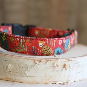 Red Dog Collar, 1/2" Dog Collar, Custom Dog Collar, Puppy Dog Collar, Tiny Dog Collar, Small Dog Collar, Non-Breakaway Collar, Pet Gifts