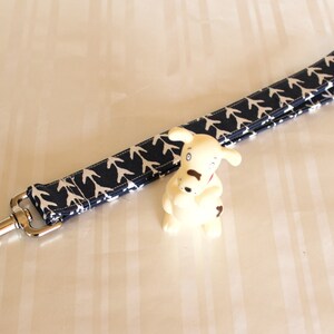 Verkehr Hundeleine, blau weiß Hundeleine, 1&quot; Hundeleine, Hundeleine, Stoff-Leine, 5 ft Hundeleine, Geschenke für Haustiere, individuelle Leine Rufus Leine