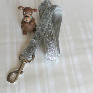 Dog Leash, Silver Leash, 1&quot; Dog Leash, Dog Lead, Pet Leashes, Custom Dog Leash, 5 ft Leash, Traffic Leash,Any Length Dog Leash, Billie Leash