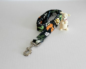 Dog Leash, Blue  Leash, 1" Dog Leash, Floral Dog Leash, Dog Lead, Any Length Dog Leash,Walking Leash,Traffic Leash, 5 ft Leash, Willow Leash