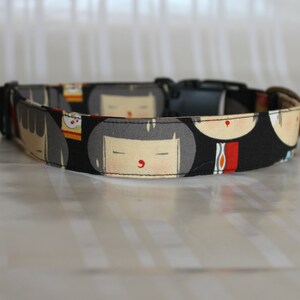 Dog Collar,Black Dog Collar,Kids Dog Collar,Custom Dog Collar,Fabric Collar,Trendy Dog Collar,Adjustable Dog Collars,Pet Gifts, Buddy Collar