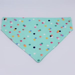 Dog Bandanas, Blue Polka Dots Bandanas, Cat Bandanas, Over the Collar Bandanas, Dog Scarfs, Cat Scarfs, Pet Bandanas, Cute Bandana,Pet Gifts