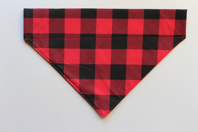 Dog Scarfs Cat Scarfs Red Plaid Bandanas Cute Bandanas Over the Collar Bandanas Pet Gifts Dog Bandanas Collar Bandanas Cat Bandanas
