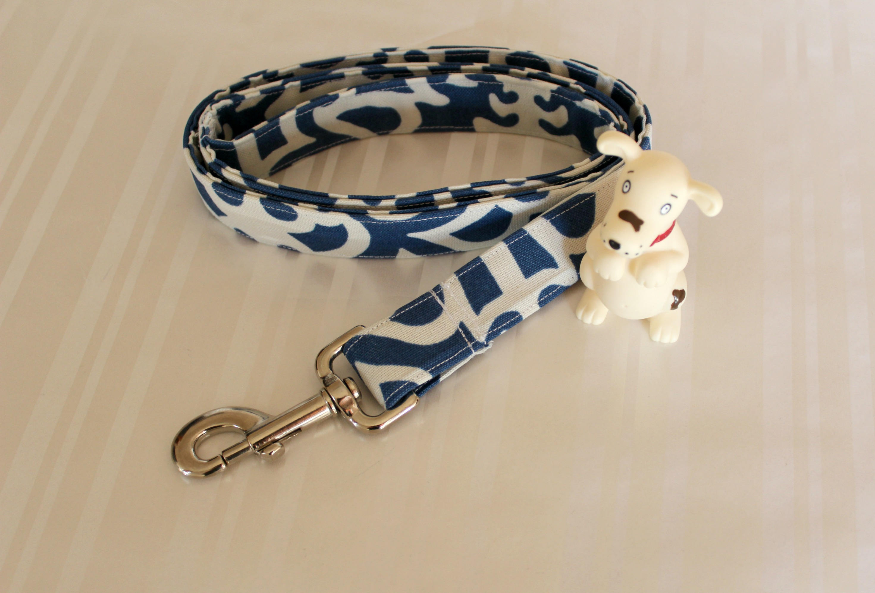 Dog Leash Blue and White Dog Leash 1 Dog Leash Etsy