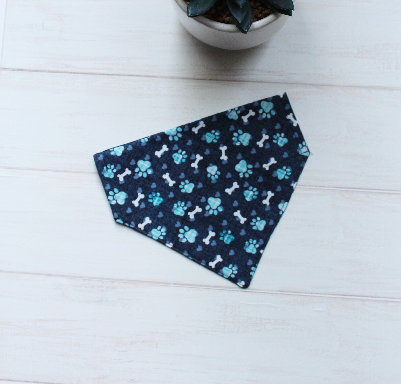 Dog Bandanas Cat Bandanas Blue Bandanas Over the Collar Etsy