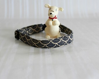 Moderne Druck Hundehalsband, Marine blau Hundehalsbänder, benutzerdefinierte Hundehalsband, Wellen Drucken Hundehalsband, verstellbare Hundehalsband, Geschenke für Haustiere, Noah Kragen