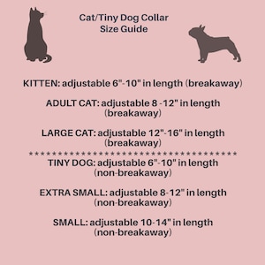 Cat Collar, Yellow Cat Collar, Floral Dog Collar, Breakaway Cat Collar, Yellow Dog Collar, Non-Breakaway, Custom Pet Collar, Cat, Pet Gifts image 5