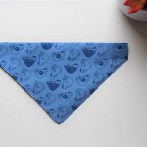 Dog Bandanas, Cat Bandanas, Blue Bandanas, Over the Collar Bandanas, Dog Scarf, Pet Bandanas, Collar Bandana, Pet Scarf, Dog Print Bandanas