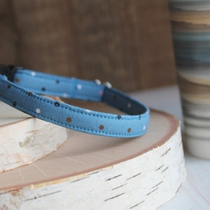 Katzenhalsband, Blaues Katzenhalsband, Ausreißerhalsband, Blaues Hundehalsband, kleines Hundehalsband, Kätzchen, Nicht-Breakaway Hundehalsband, kleiner Hund, Haustier-Geschenke