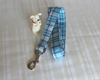 Dog Leash, Blue Plaid Dog Leash, Dog Lead, Custom Dog Leash, 5 ft Pet Leash, Cute Dog Leash, Traffic Dog Leash, Long Leash, Phillip Leash