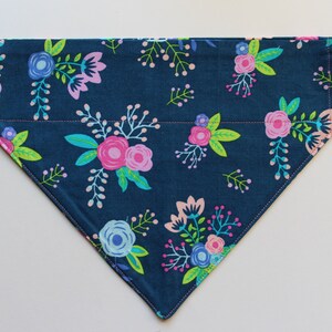 Dog Bandanas, Cat Bandanas, Blue Bandanas, Over the Collar Bandanas, Dog Scarfs, Floral Bandanas, Pet Gifts, Cat Scarfs, Pet Scarfs