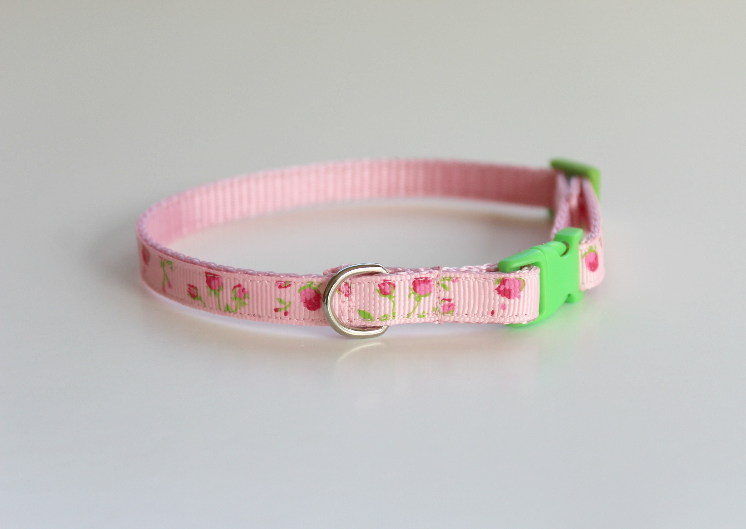 Cat Collar Kitten Collar Pink Cat Collar Cute Collarfloral Etsy UK