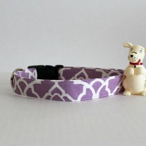 Dog Collar, Purple Floral Dog Collars,Trendy Dog Collars, Pet Collar, Custom Dog Collar,Adjustable Dog Collar, Gifts for Pets, Sarah Collar