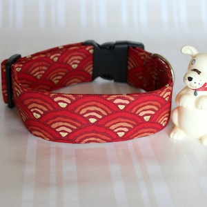 Dog Collar, Red Dog Collar, Trendy Dog Collars, Custom Dog Collar, Summer Dog Collars,Adjustable Dog Collars,Gifts for Pets, Redd Dog Collar