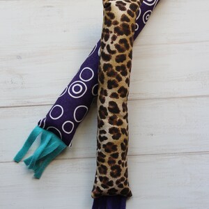 Organic Catnip Cat Toys, Purple Catnip Toy, Leopard Catnip Kicker, Organic Catnip, Kitty Kickers,Toys for Cat,Gifts for Cats,Unique Cat Toys