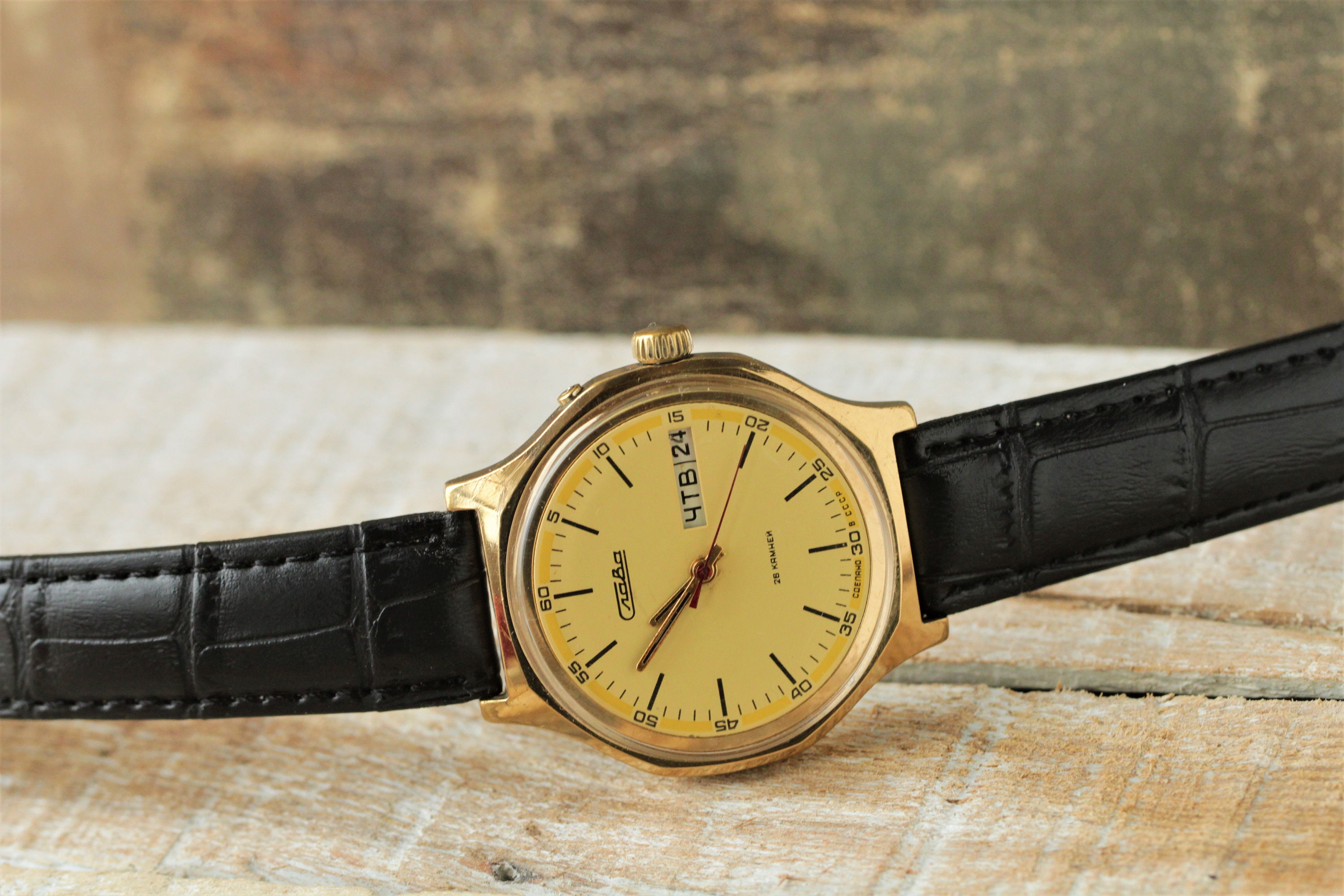 Vintage Soviet Watch SLAVA Russian Watch Mechanical Watch | Etsy