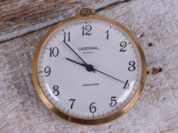 Pocket watch CARDINAL RAKETA, Antique vintage pock
