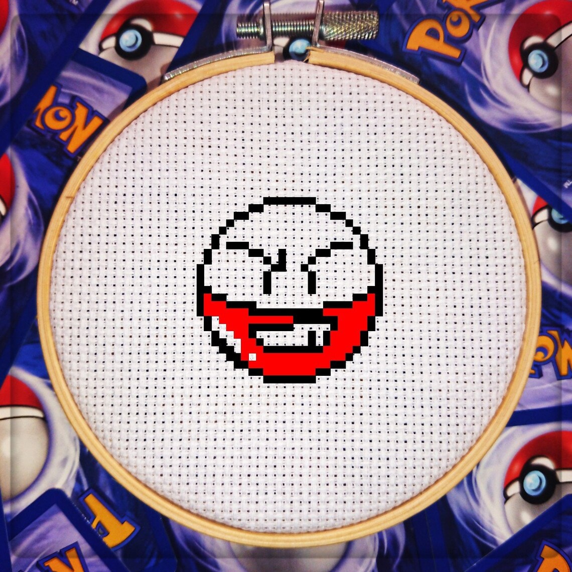 Pokémon 101 Electrode 8bit Pixel Cross Stitch Pattern PDF Etsy