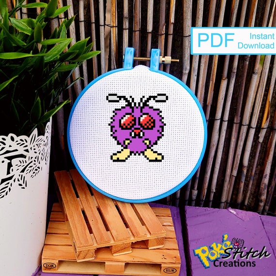 Pokémon Type Chart Cross Stitch Pattern Instant PDF 