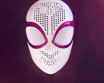 Spidergwen Faceshell Chrome Purple lens Made to Order