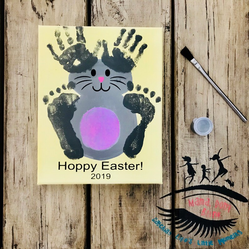Download Kits Craft Supplies Tools Baby Handprint And Footprint Art Toddler Handprint And Footprint Art Mama Don T Blink Canvas Holiday 6 Pack