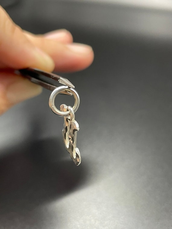 Celestial Vintage Cursive Initial U Sterling Silv… - image 7