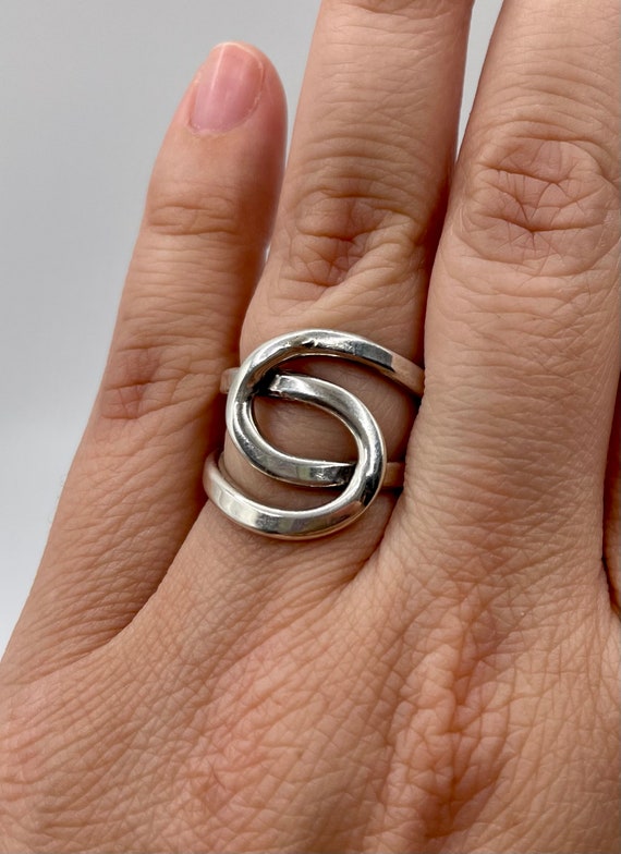 Vintage ring solid silver Gem