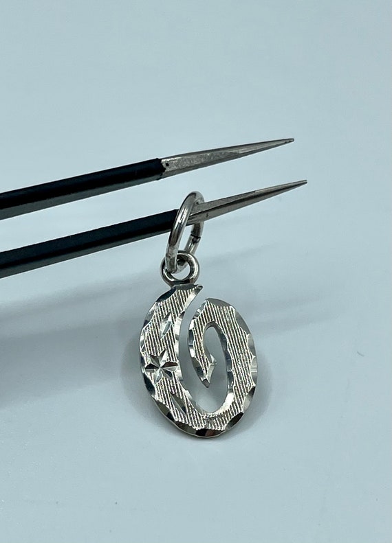 Celestial Vintage Cursive Initial O Sterling Silv… - image 10