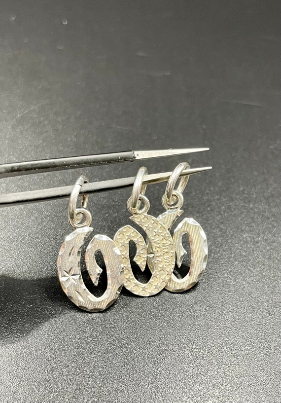 Celestial Vintage Cursive Initial O Sterling Silv… - image 5