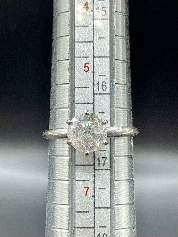 Vintage Apraised 1.34 TCW 14K WG Natural Diamond … - image 7