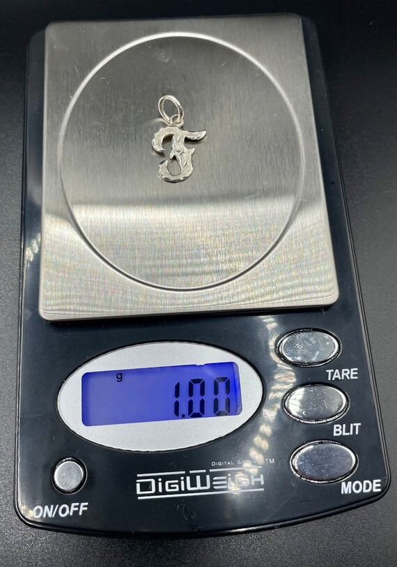 Celestial Vintage Cursive Initial F Sterling Silv… - image 4