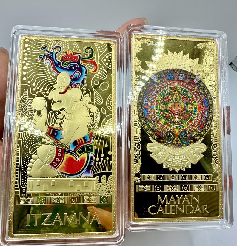 American Mint Mayan Collection Copper 24k Plate Ingots 2022 Series - Etsy