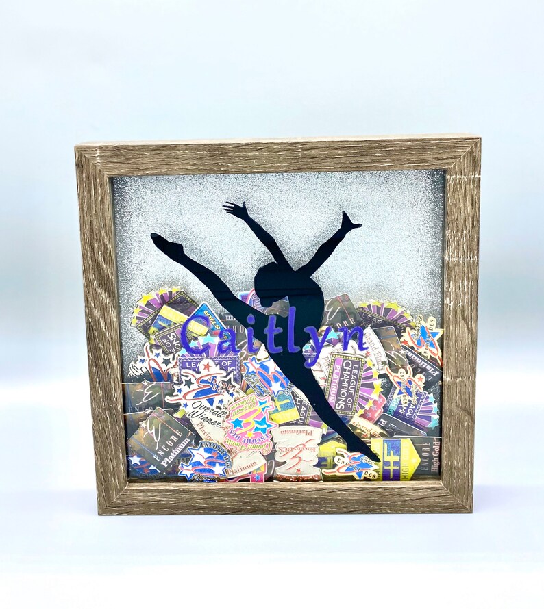Dance competition shadow pin box / dance pin display holder/ Etsy