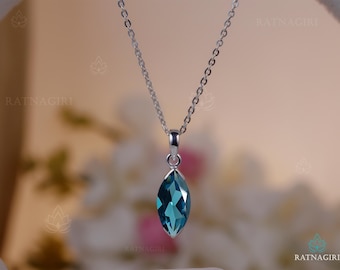 Collier Pendentif Plaqué Or 18 Carats Avec Cristal De Morganite Et Strass - Très Bon état Occasion