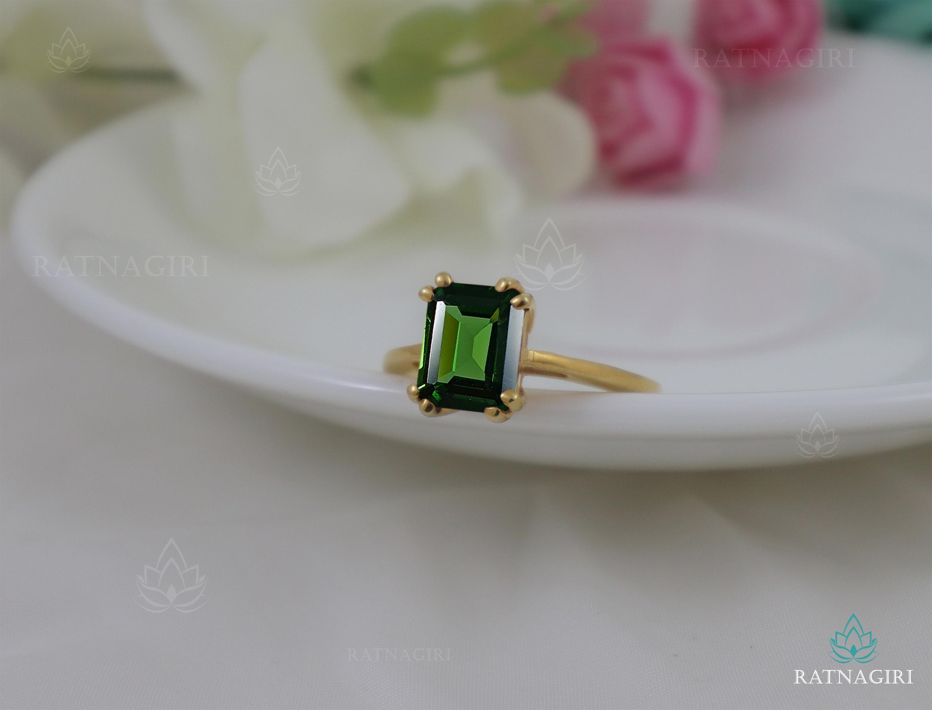 Dark green crystal ring - Etsy 日本