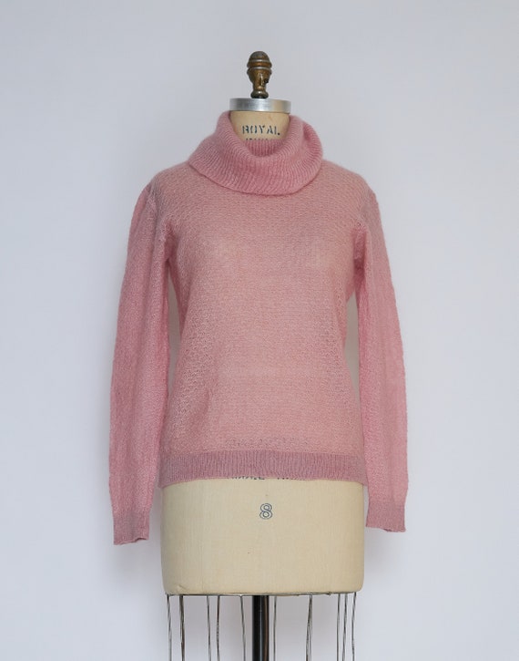 70s/80s vintage J. Tiktiner light pink loose-weave