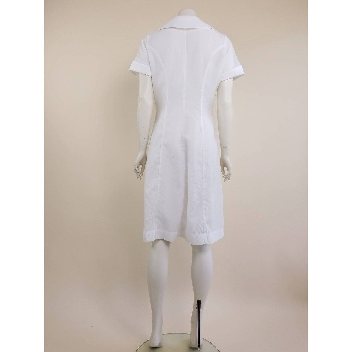 60s/70s unbranded white lightweight sheer nurse dress with | Etsy
